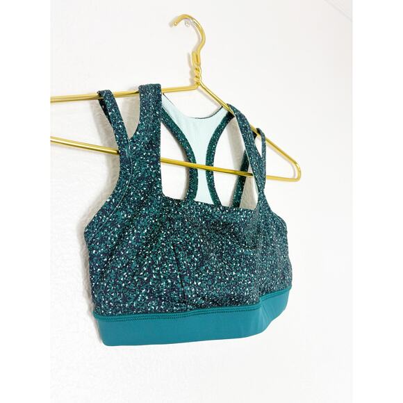 Lululemon Splendour Bra Size 6 Flashback Static Seamist Forage Teal Workout - Picture 5 of 10